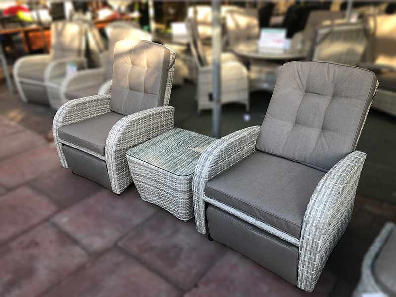 Rocking reclining new arrivals rattan bistro set